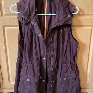 Maroon Utility Vest